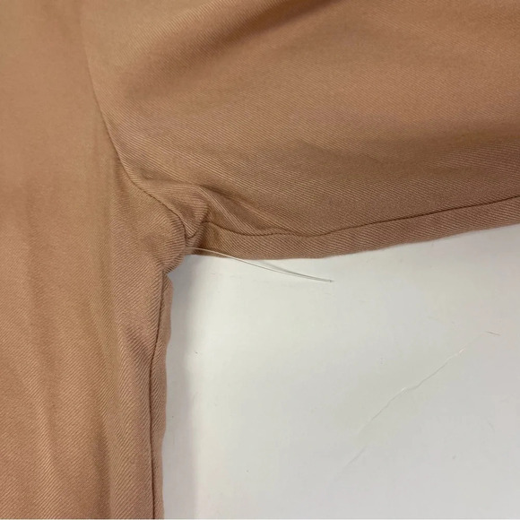 Melrose & Market Bomber Jacket Womens XS Tan Brown Lightweight Drawstring - Picture 6 of 11